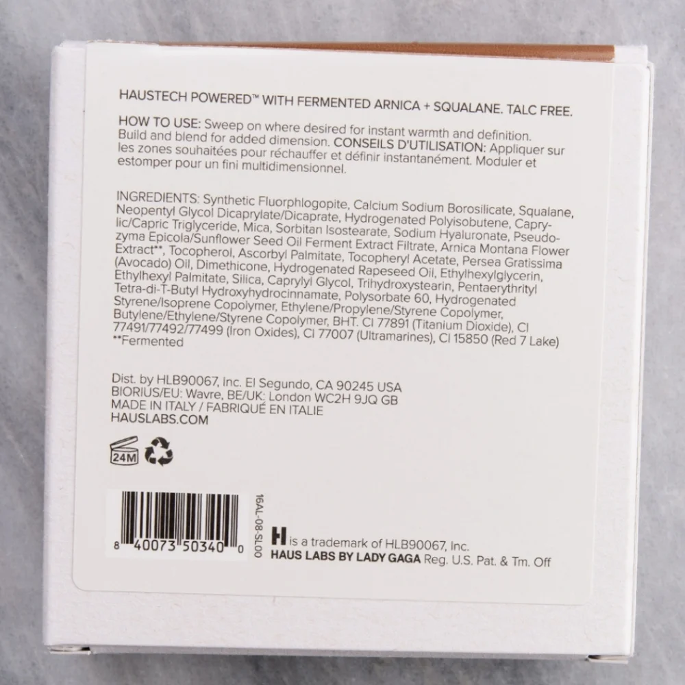 NIB $38 HAUS LABS BY LADY GAGA Velvet Talc-Free Powder Bronzer Medium Level 8